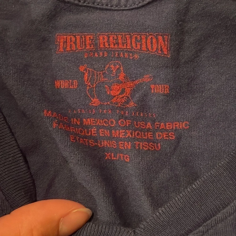 Mens true religion shirt SIZE XL NAVY BLUE​​​​​​​​​